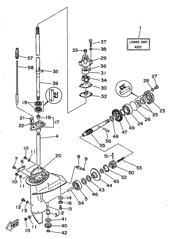 Boitier dhelice, transmissio