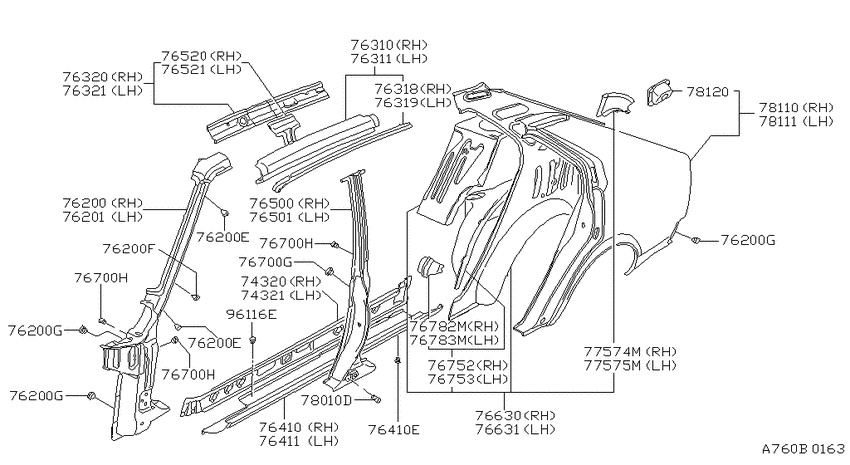 Body side panel