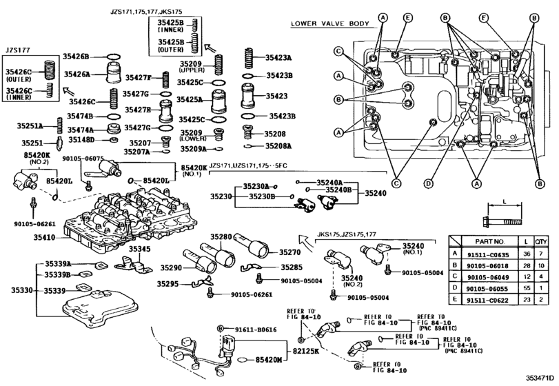 Valve Body & Oil Strainer (Atm)