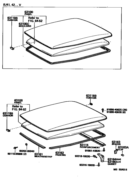 Roof Panel & Back Panel