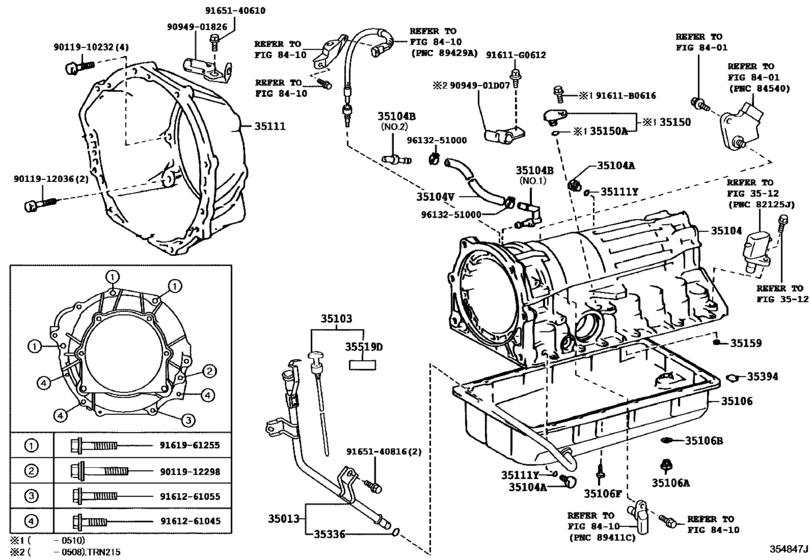Transmission Case & Oil Pan (Atm)