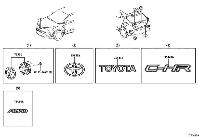 Emblem & Name Plate (Exterior & Interior)