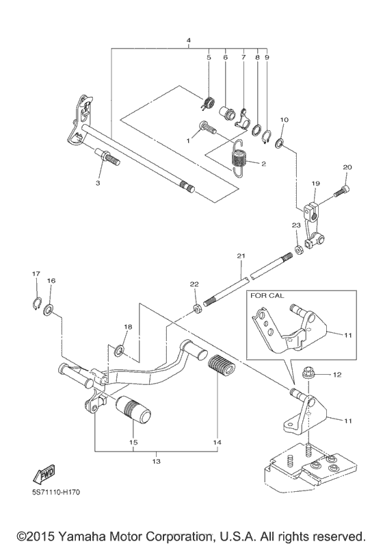 Shift shaft