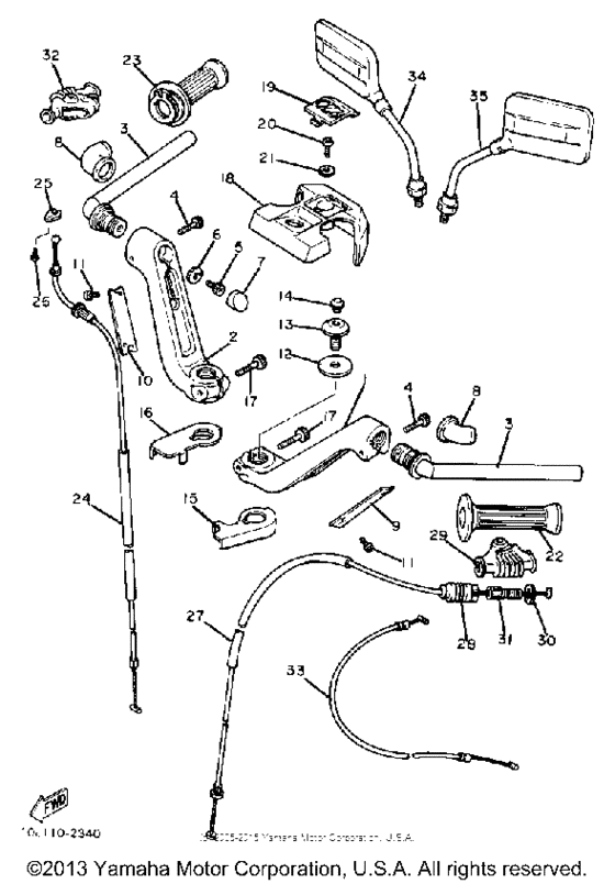 Handlebar cable
