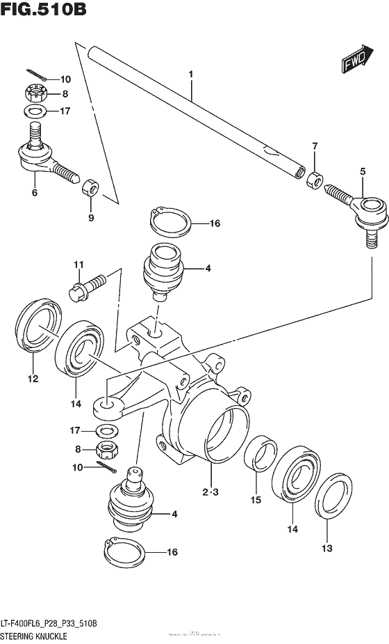 Steering Knuckle (Lt-F400Fl6 P33)