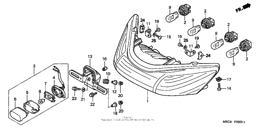 Rear combination light