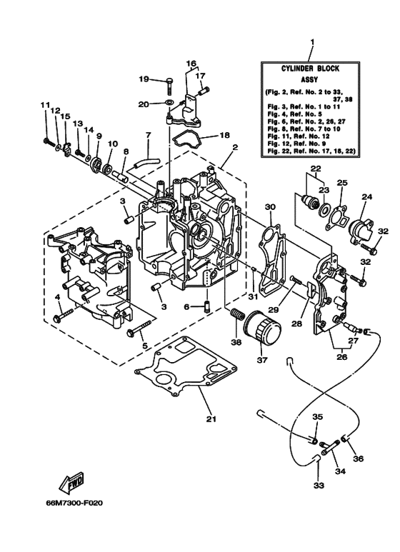 Cylinder & crankcase 1