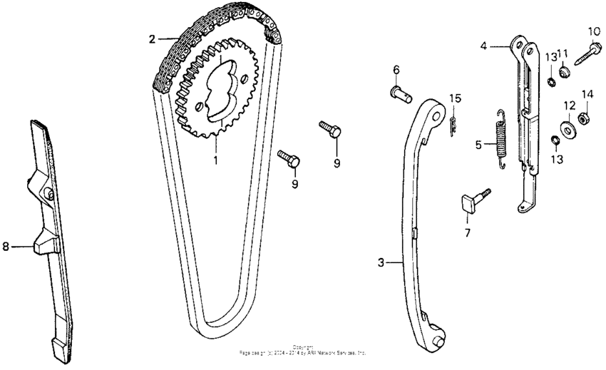 Cam chain + tensioner