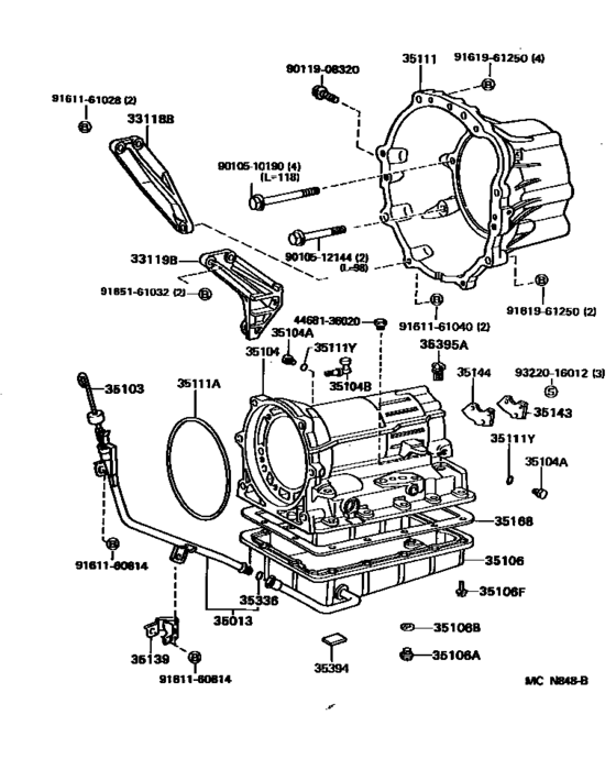 Transmission Case & Oil Pan (Atm)