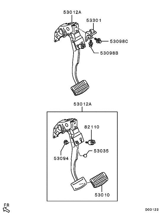 Brake & clutch pedal