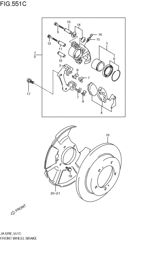 front wheel brakes