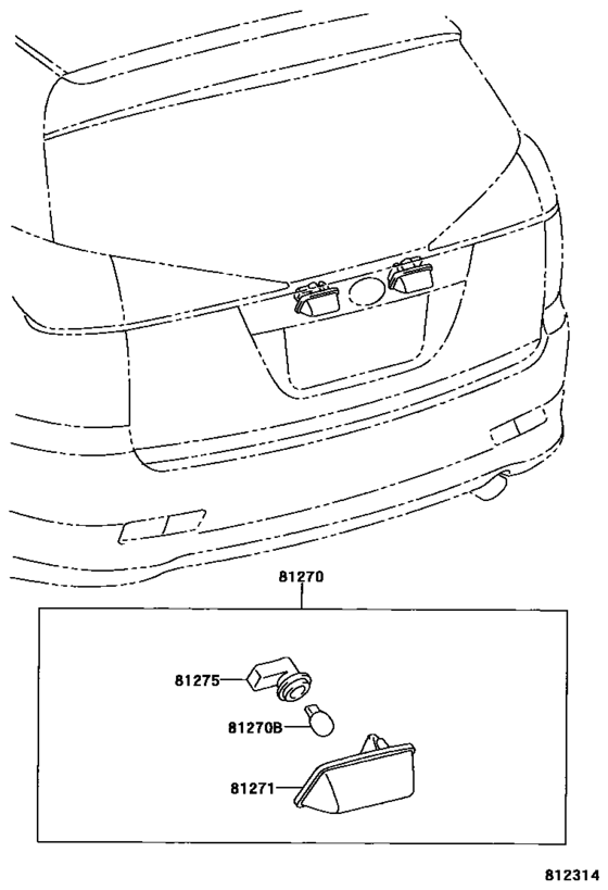 Rear License Plate Lamp