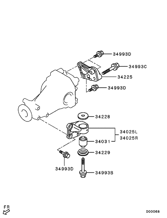 Rear axle differential