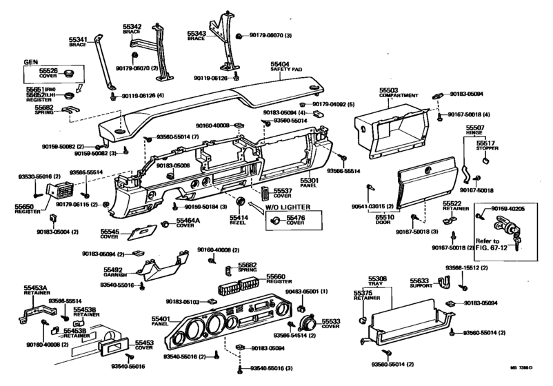 Instrument Panel & Glove Compartment