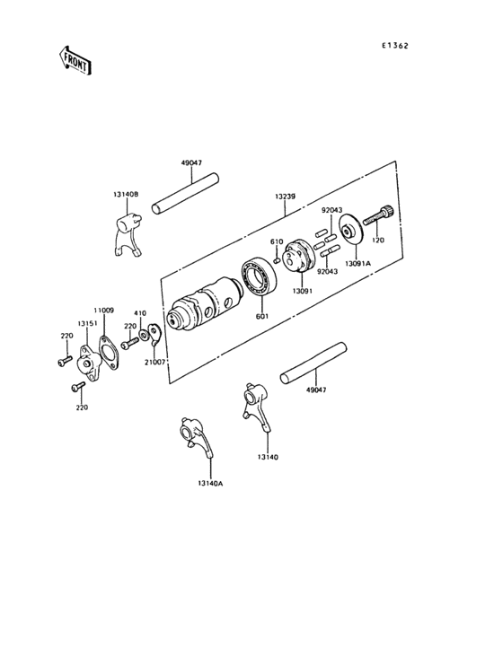 Change drum/shift fork