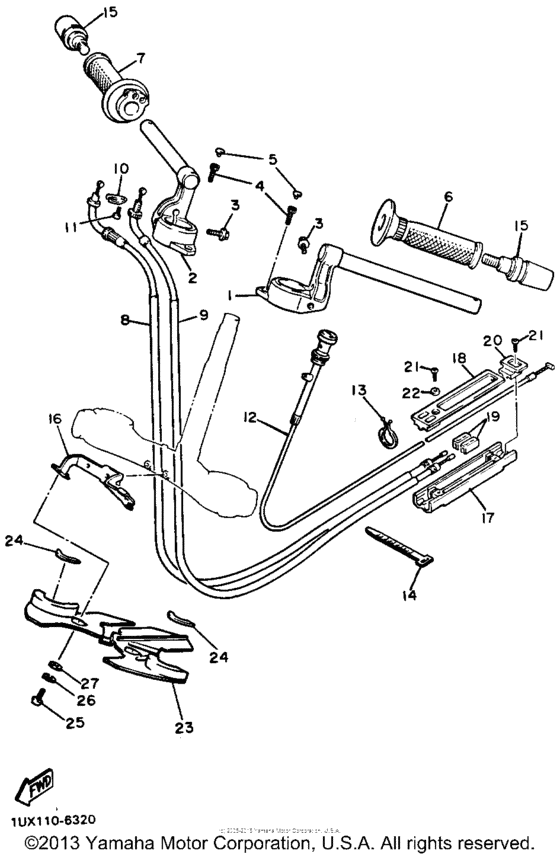 Handlebar cable