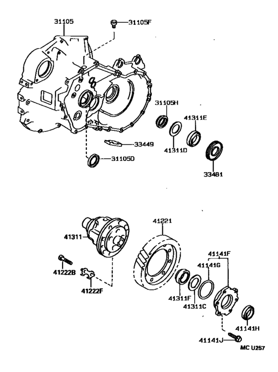 Front Axle Housing & Differential