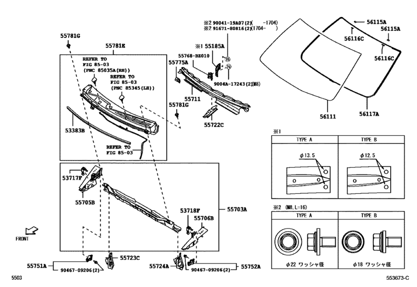 Cowl Panel & Windshield Glass