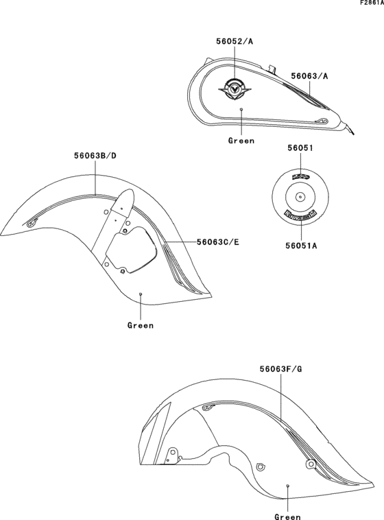 Decals(green)(vn1500-j2)