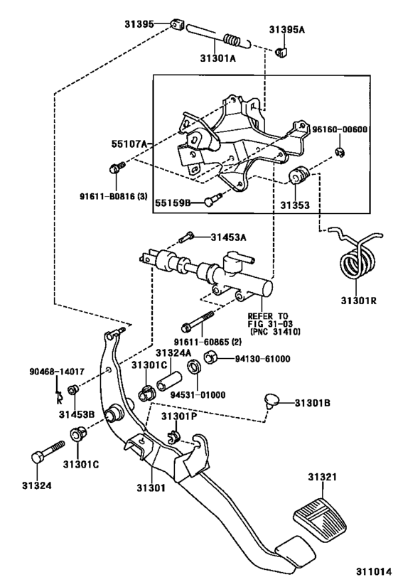 Clutch Pedal & Flexible Hose