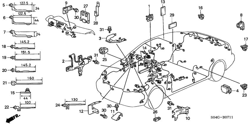 Harness band/bracket