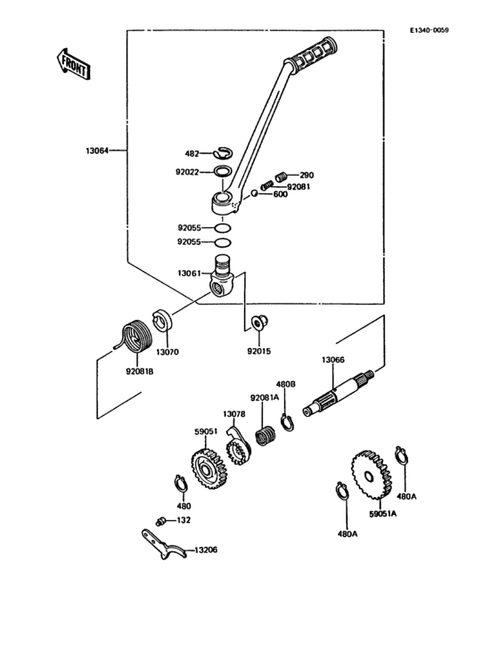 Kickstarter mechanism