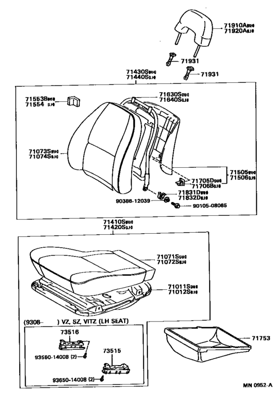 Front Seat & Seat Track