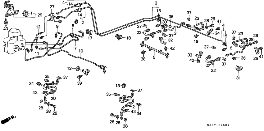 Brake hose/brake pipe