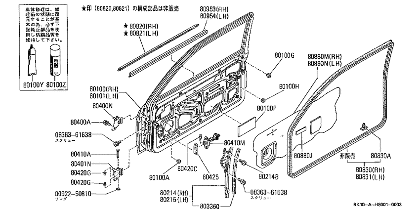 Front door panel