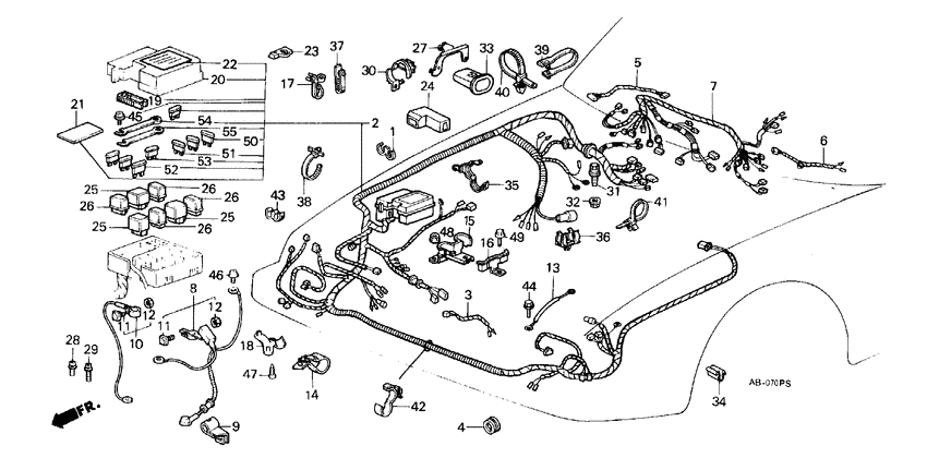 Wire harness/ battery cable