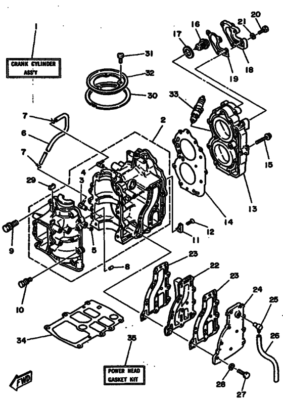 Cylinder & crankcase