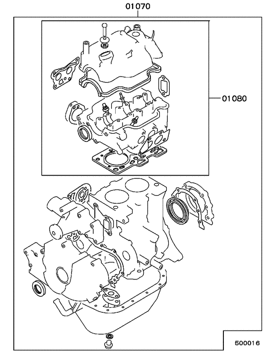Engine overhaul gasket kit