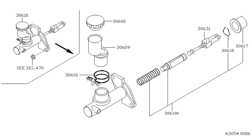 Clutch master cylinder