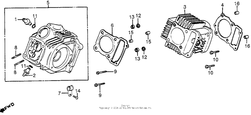 Cylinder head cylinder