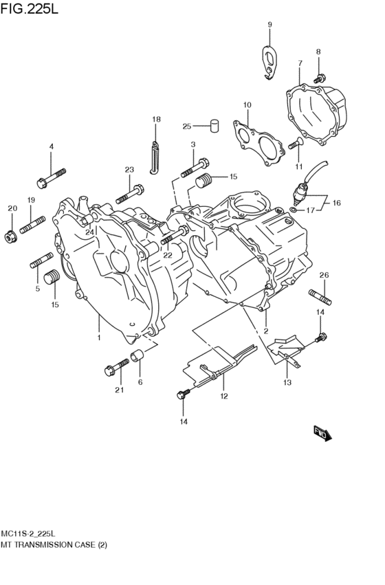 mt - transmission case