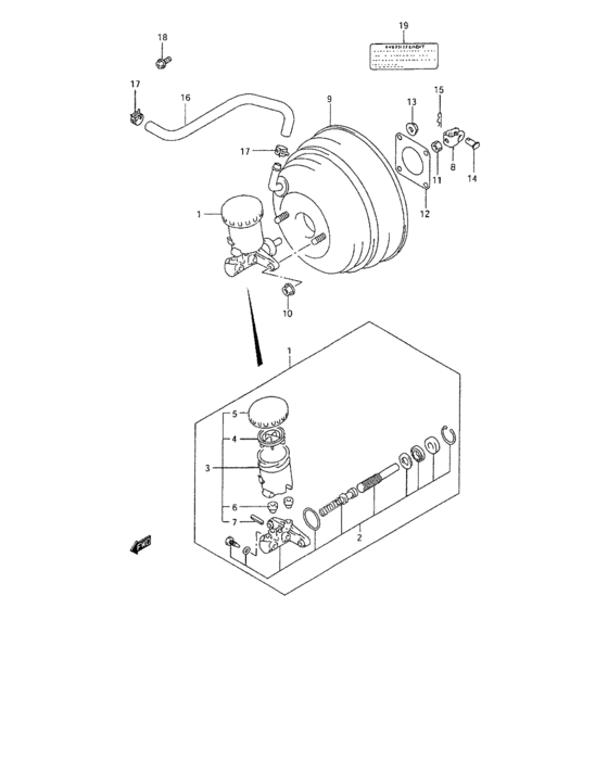 Brake master cylinder
