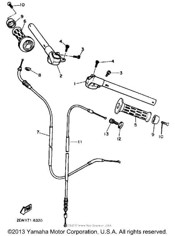 Handlebar cable
