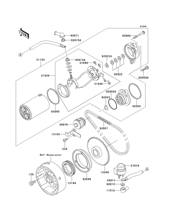 Starter motor(klf300-b1)