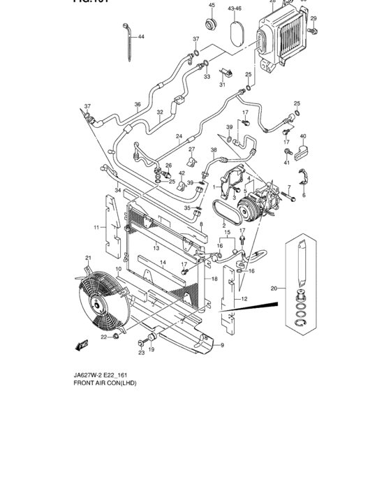 Front air conditioner