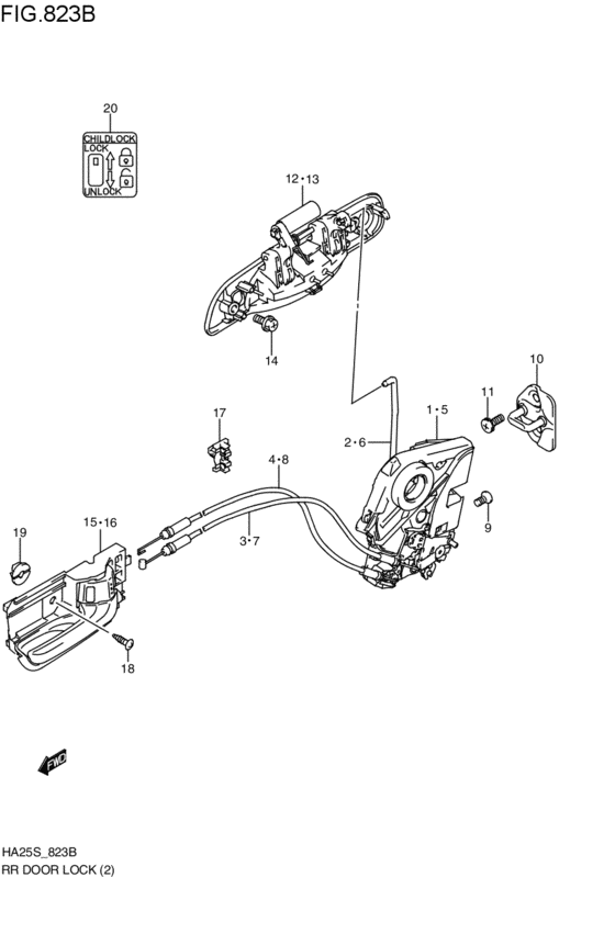 rear door lock