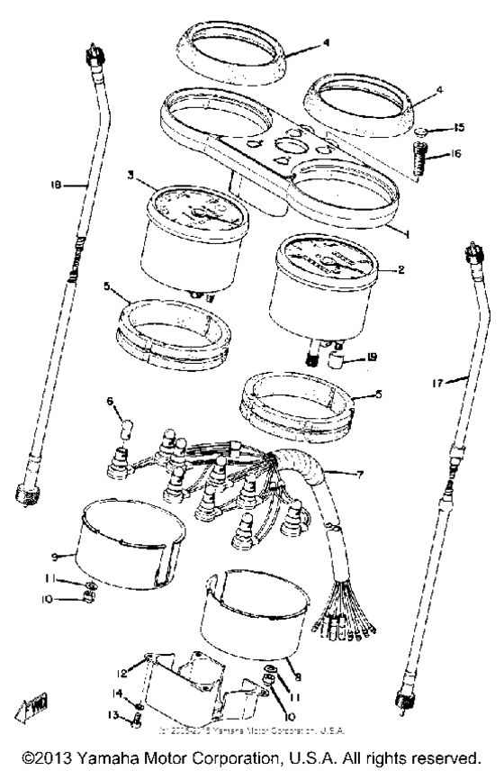 Speedometer tachometer