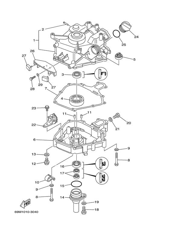 Cylinder. crankcase 2
