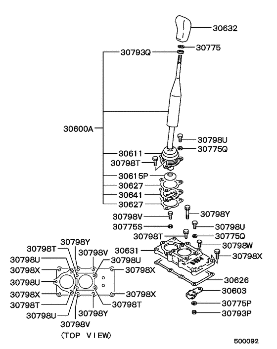 Transfer floor shift control