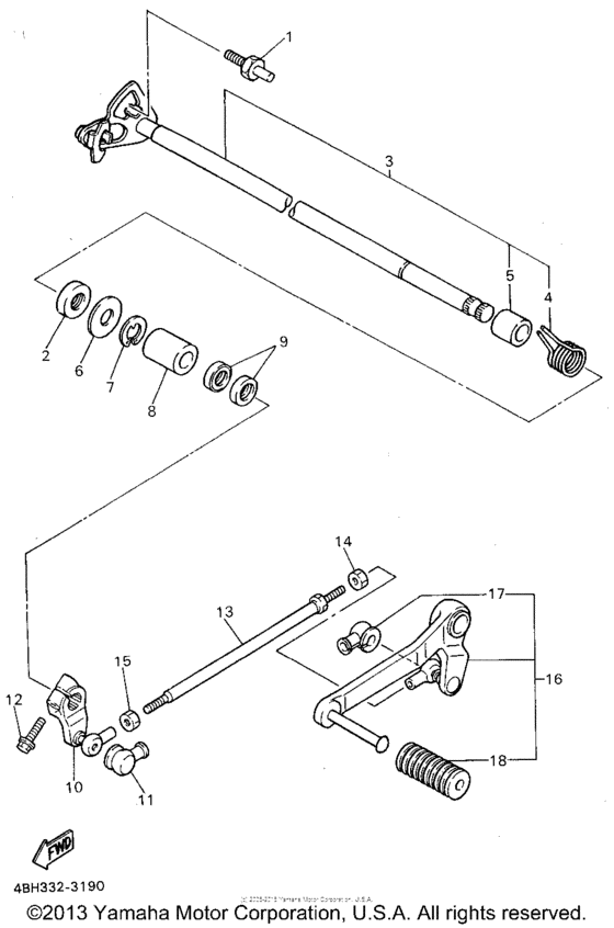 Shift shaft