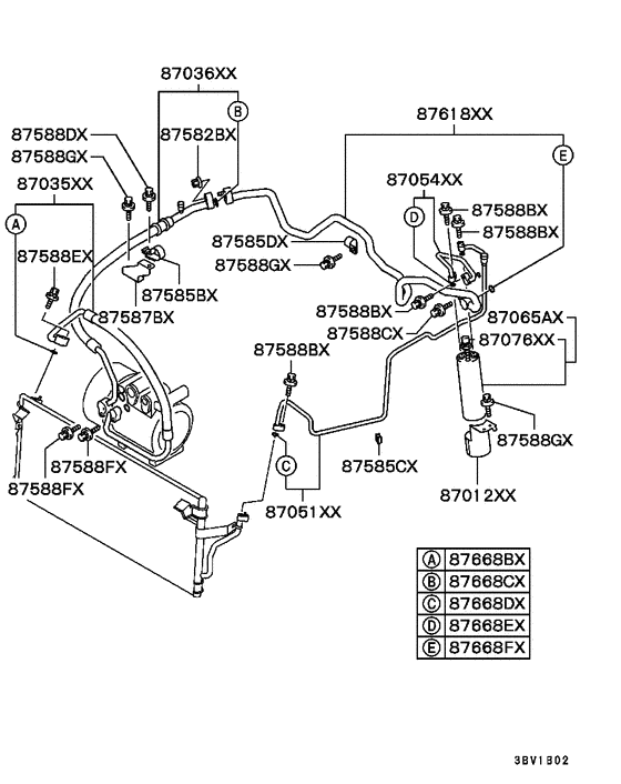 A/c cond, piping(auto,full:a)