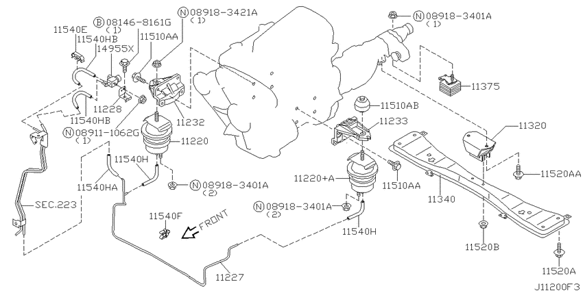 Engine & transmission   mounting
