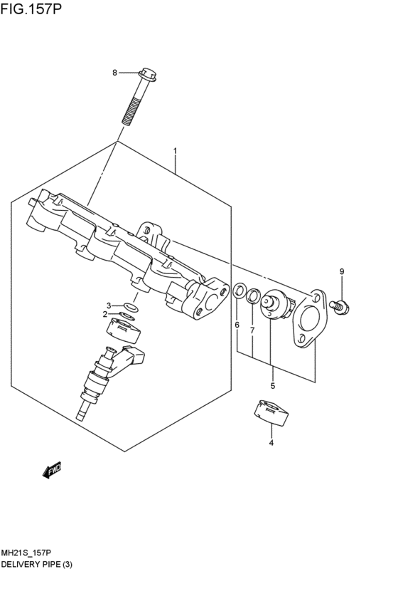 delivery pipe / fuel injector