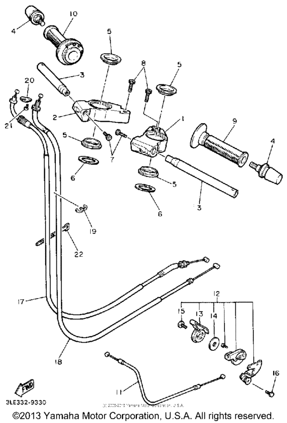 Handlebar cable