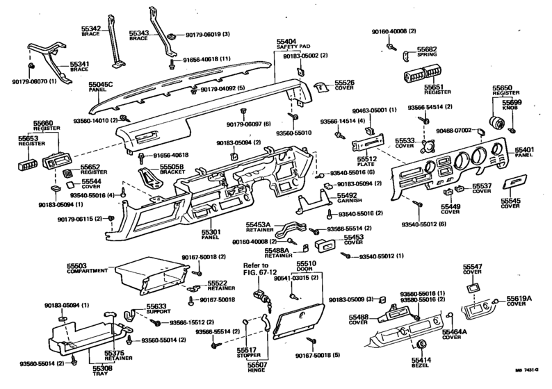 Instrument Panel & Glove Compartment