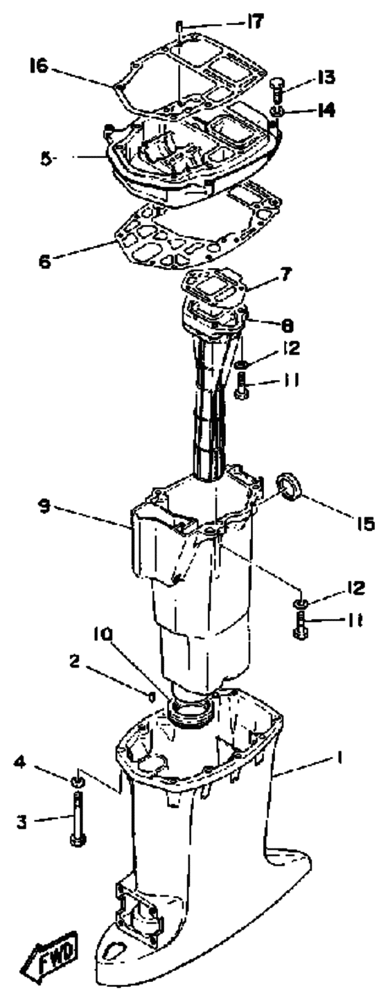 Upper casing